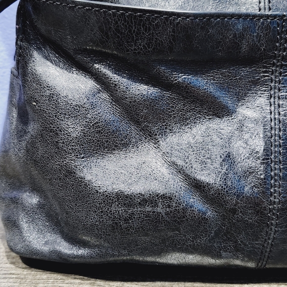 Hobo The Original Shoulder Bag/Purse. Black Leather Bag - Picture 3 of 10